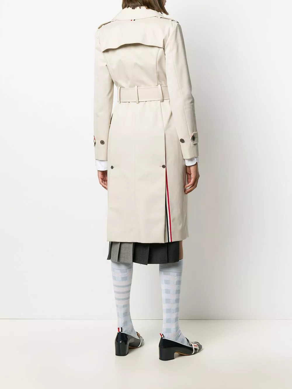 Thom Browne Unconstructed belted trench coat trench coats & raincoats of women 4 Thom Browne unconstructed belted trench coat