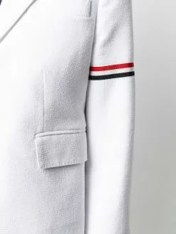 Thom Browne single-breasted stripe detail blazer