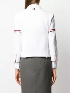 Thom Browne single-breasted stripe detail blazer