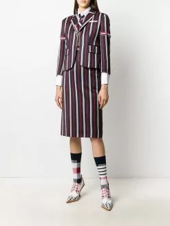 Thom Browne striped sheath pencil skirt