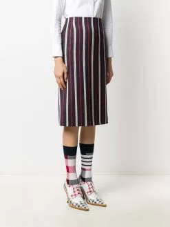 Thom Browne striped sheath pencil skirt