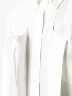 Thom Browne tonal 4-Bar inverted pleat dress