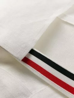 Thom Browne tonal 4-Bar inverted pleat dress