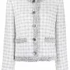 Thom Browne check-pattern eyelash-tweed jacket