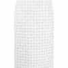 Thom Browne checked tweed pencil skirt
