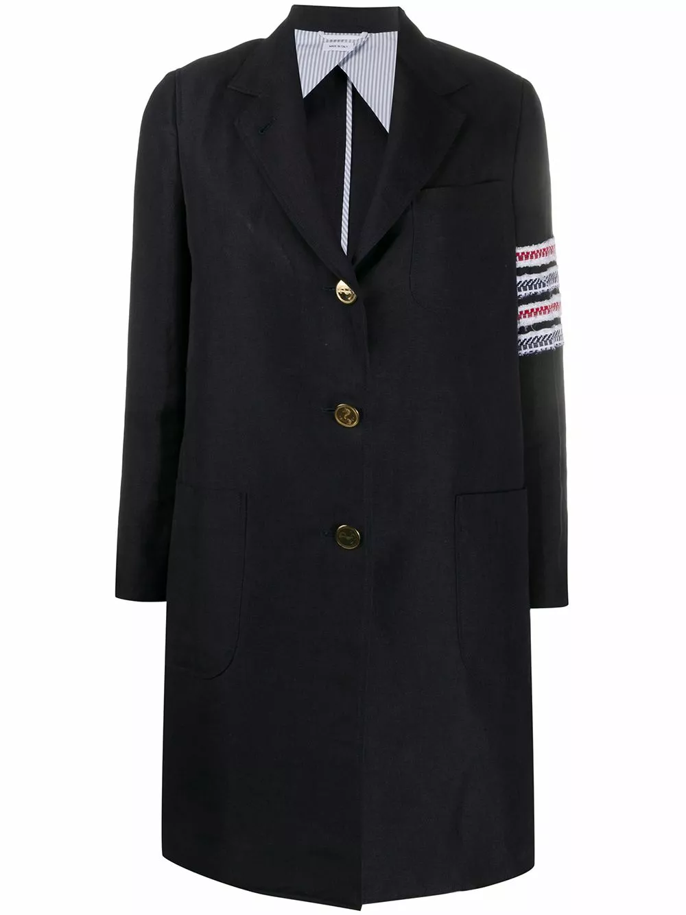 Thom Browne 4 bar unconstructed coat single breasted coats of women 1 Thom Browne 4-bar unconstructed coat