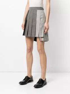 Thom Browne dropped back pleated mini skirt