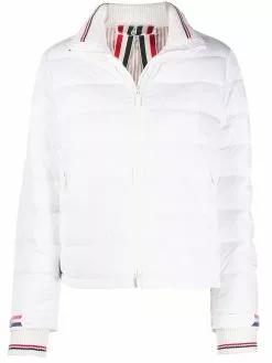 Thom Browne roll out hood funnel neck jacket