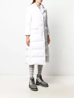 Thom Browne RWB stripe wide lapel overcoat coats of women 9 Thom Browne RWB stripe wide lapel overcoat