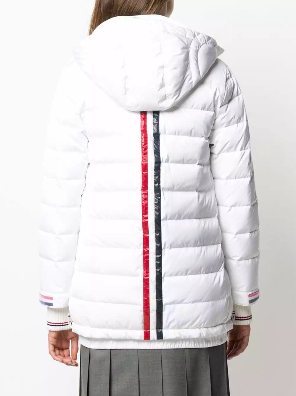 Thom Browne Zip up hooded overcoat trench coats & raincoats of women 4 Thom Browne zip-up hooded overcoat
