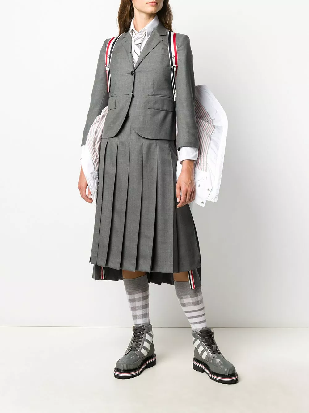 Thom Browne Zip up hooded overcoat trench coats & raincoats of women 8 Thom Browne zip-up hooded overcoat