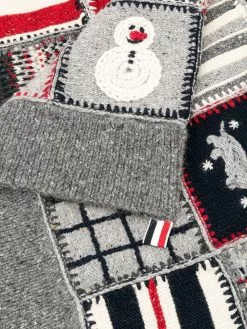 Thom Browne Holiday patchwork blanket