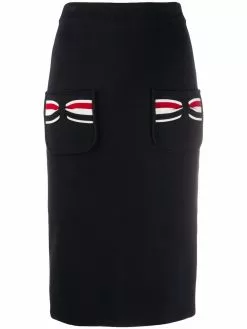 Thom Browne bow pocket pencil skirt