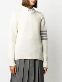 Thom Browne 4-Bar crew neck jumper