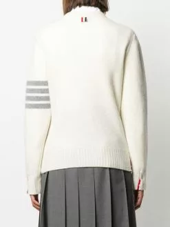Thom Browne 4-Bar crew neck jumper