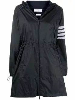 Thom Browne 4-Bar ripstop long parka