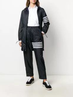Thom Browne 4-Bar ripstop long parka