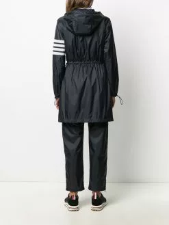 Thom Browne 4 Bar ripstop long parka performance jackets of women 8 Thom Browne 4-Bar ripstop long parka