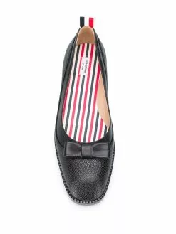 Thom Browne bow detail ballerina pumps