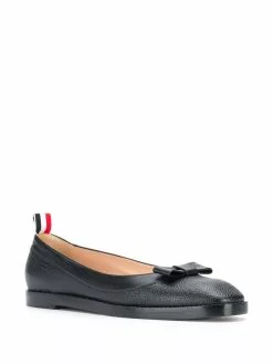 Thom Browne bow detail ballerina pumps