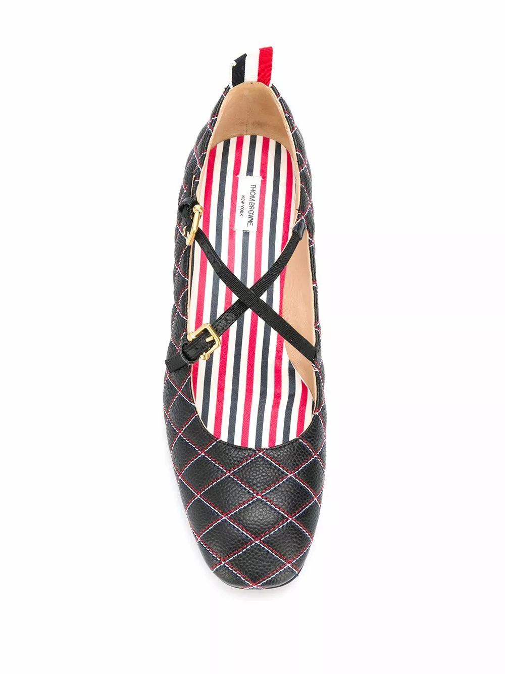 Thom Browne Quilted leather pumps of women 4 Thom Browne quilted leather pumps