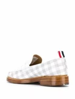 Thom Browne gingham print loafers