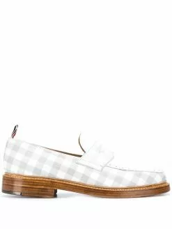 Thom Browne gingham print loafers