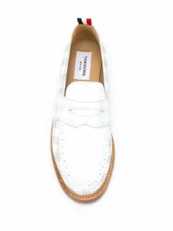 Thom Browne gingham print loafers