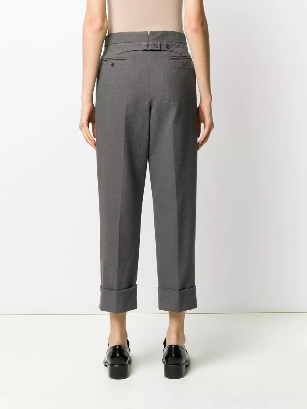 Thom Browne RWB stripe bouclé suiting trousers cropped pants of women 4 Thom Browne RWB stripe bouclé suiting trousers