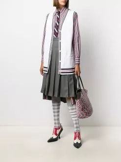 Thom Browne Cricket Stripe Varsity Sport buttoned vest