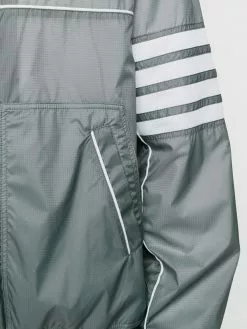 Thom Browne 4-Bar ripstop zip-up jacket