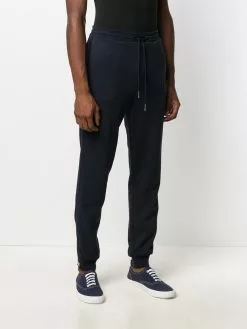 Thom Browne RWB stripe insert loopback track pants