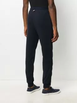 Thom Browne RWB stripe insert loopback track pants