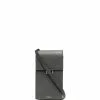 Thom Browne pebbled calf leather phone holder