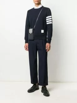 Thom Browne 4-bar flap phone holder