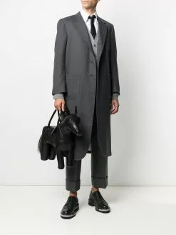Thom Browne oversized wide lapel coat
