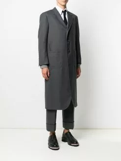 Thom Browne oversized wide lapel coat