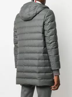 Thom Browne super 120s twill hooded ski coat