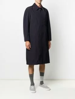 Thom Browne tech gabardine bal collar overcoat