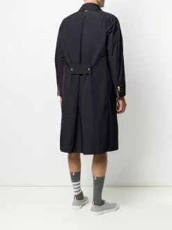 Thom Browne tech gabardine bal collar overcoat