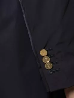 Thom Browne tech gabardine bal collar overcoat