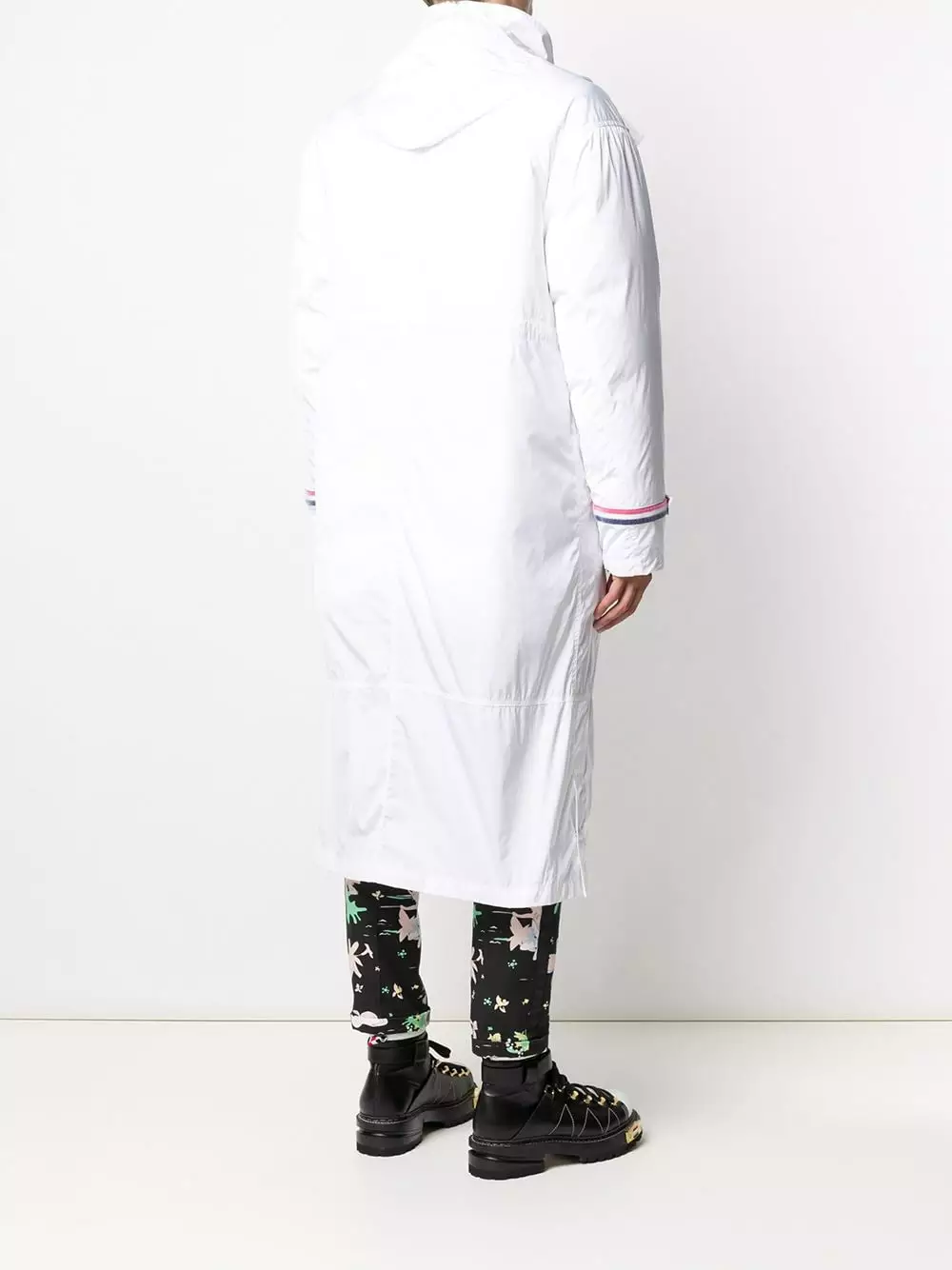 Thom Browne Long shell striped parka parkas of men 4 Thom Browne long shell striped parka