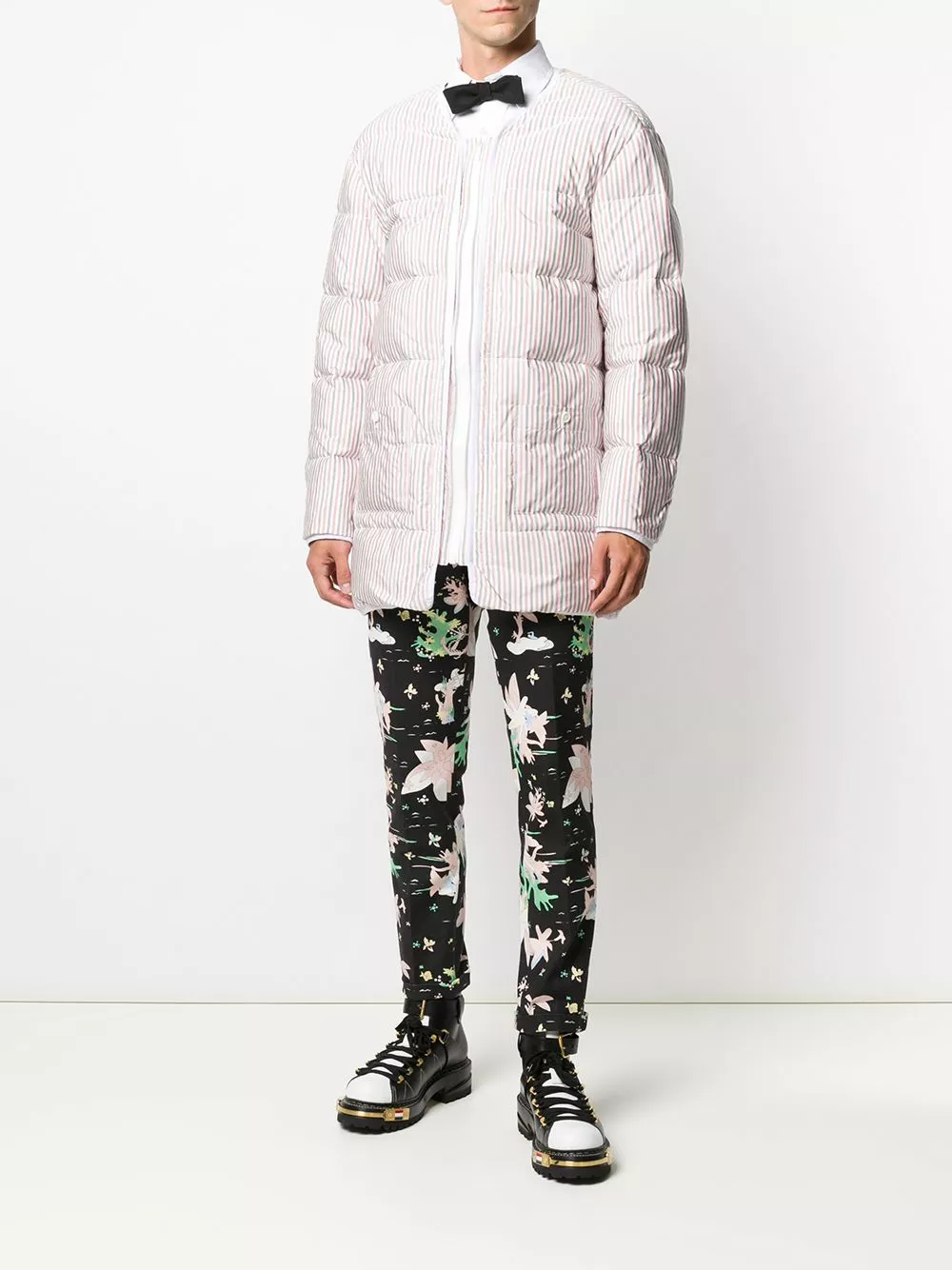 Thom Browne Long shell striped parka parkas of men 8 Thom Browne long shell striped parka