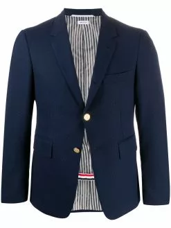 Thom Browne hopsack-weave school blazer