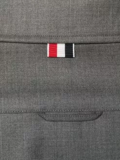 Thom Browne striped zip-up shirt jacket
