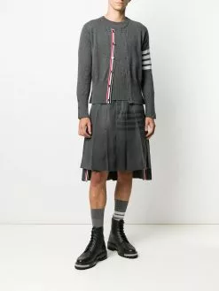 Thom Browne 4-Bar crew neck cardigan