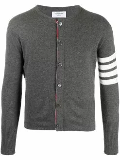Thom Browne 4-Bar crew neck cardigan