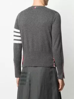 Thom Browne 4-Bar crew neck cardigan