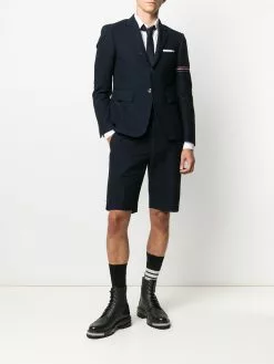 Thom Browne RWB stripe tailored shorts
