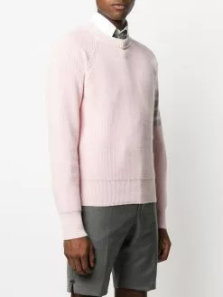 Thom Browne garment-dyed 4-bar pullover